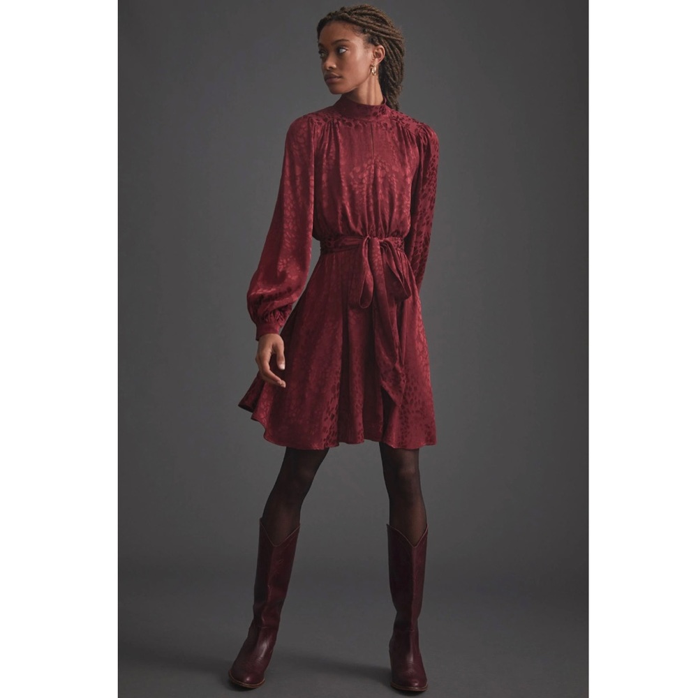 Anthropologie NWT Jacquard Mini Dress Size XS